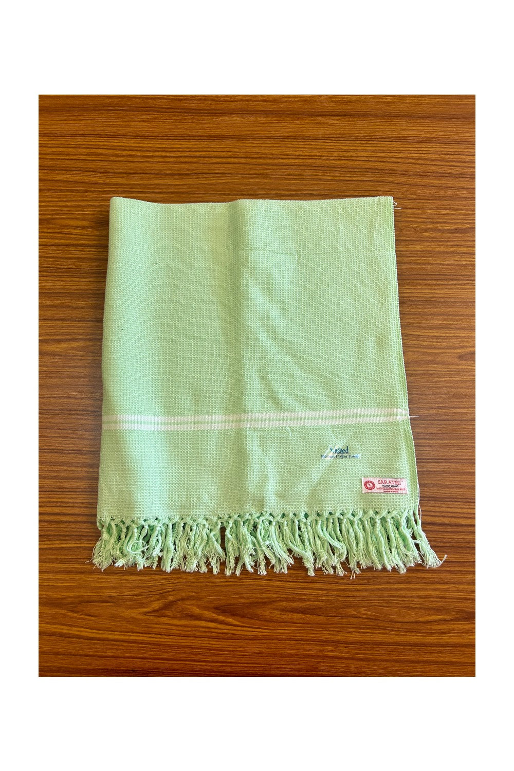 16% Discount! Kaitharikada - Pure Cotton Honey Comb Pattern - 30 x 72 inch - 1KK127SAR