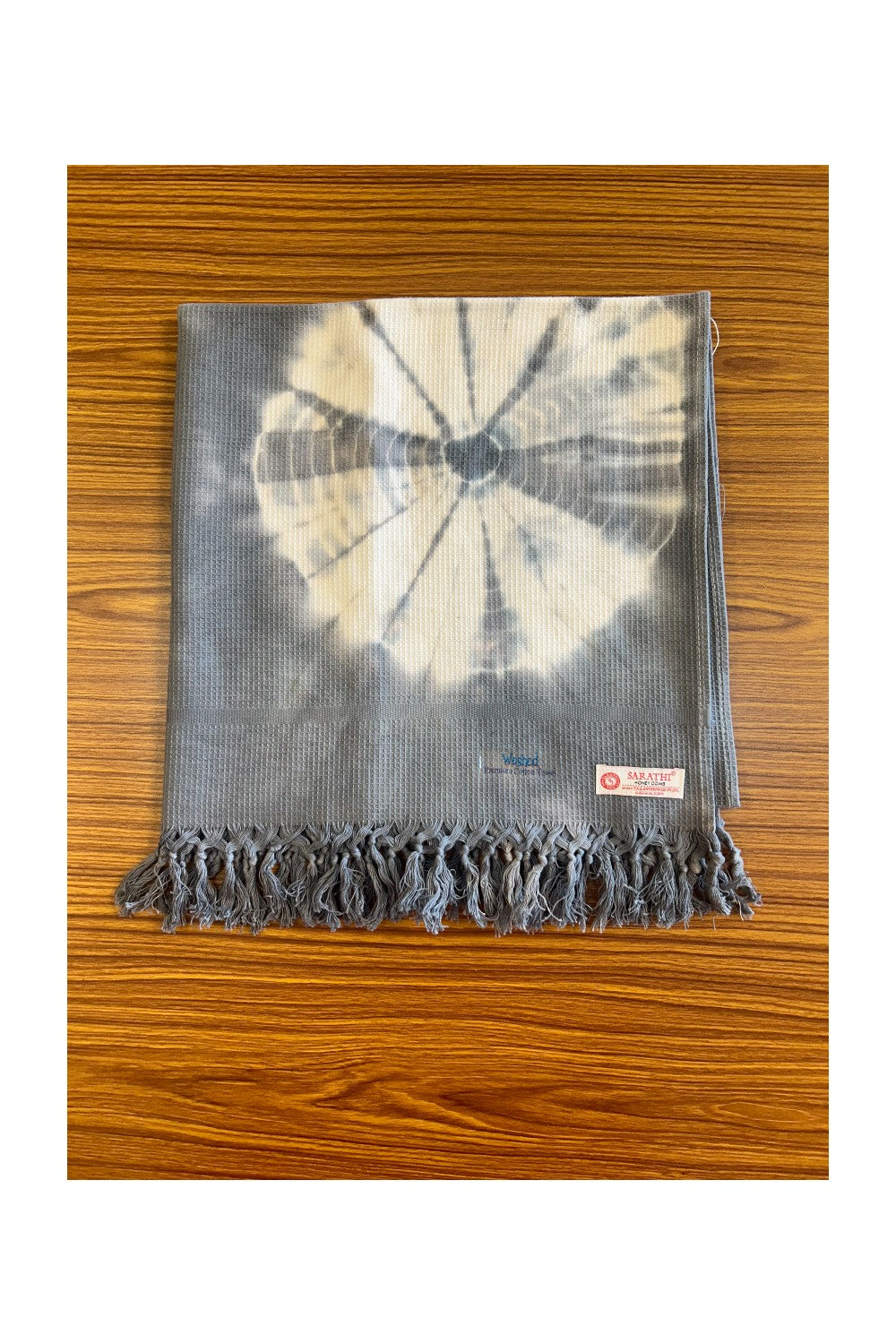 16% Discount! Kaitharikada - Pure Cotton Honey Comb Pattern - 30 x 60 inch - 1KK126SAR