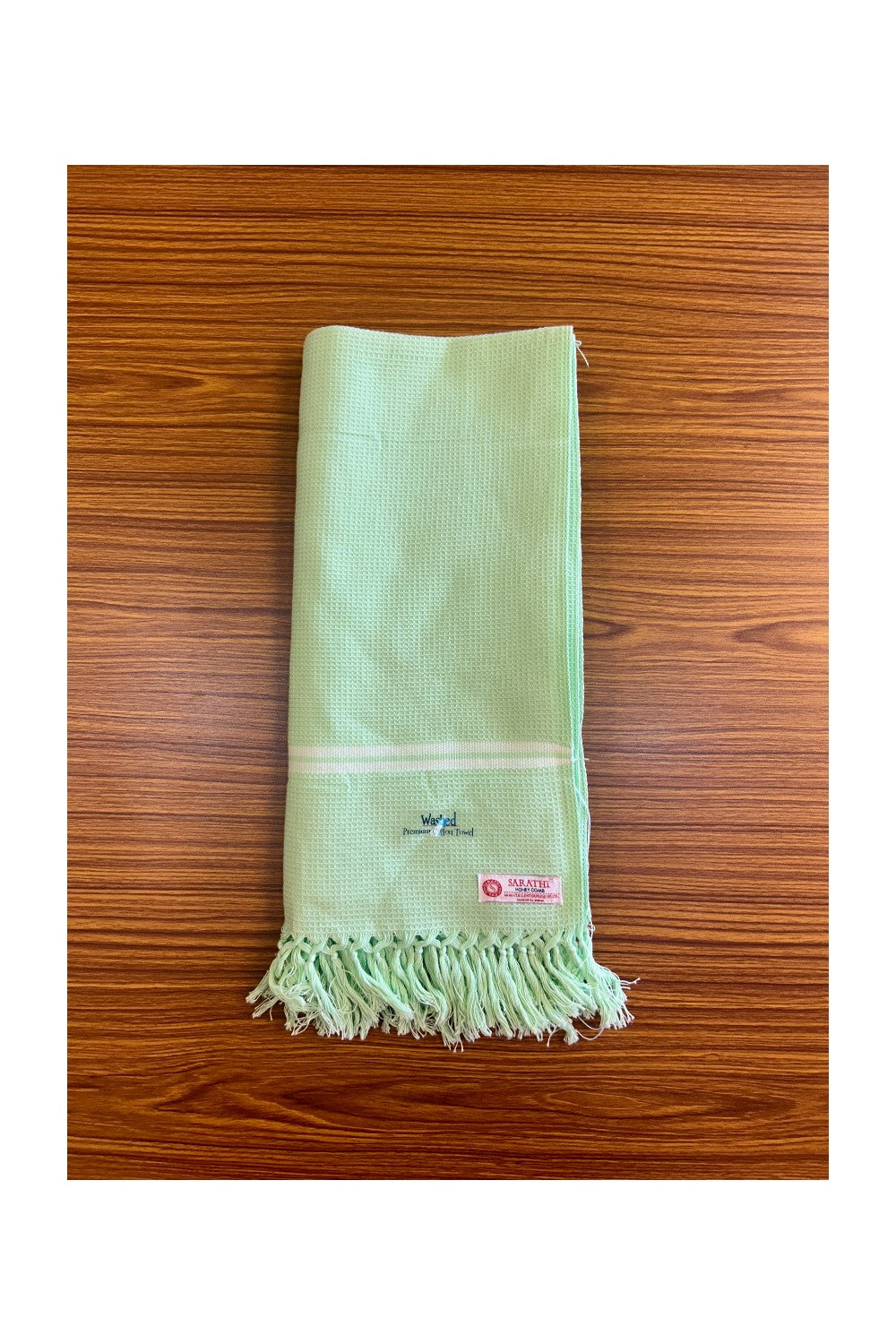 16% Discount! Kaitharikada - Pure Cotton Honey Comb Pattern - 30 x 72 inch - 1KK127SAR