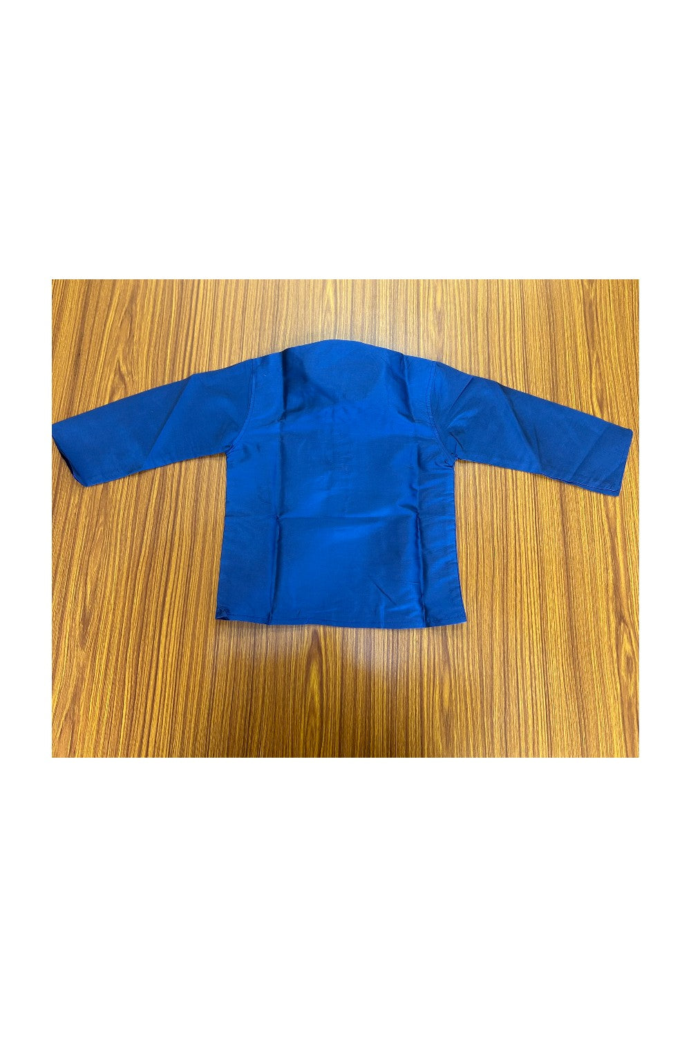 10% DISCOUNT !!! Yuvraj - Traditional South Indian Kids Silk Kurta & MUND - Dark blue Kurta Off white Kasavu Mund Age 3 - 1KK100YUV3