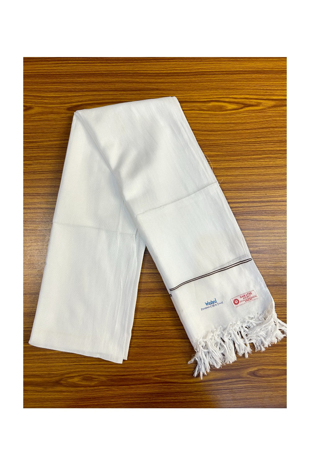16% Discount! Kaitharikada - Pure Cotton NICE MATTY Pattern - 30 x 90 Inch - 1KK133SAR