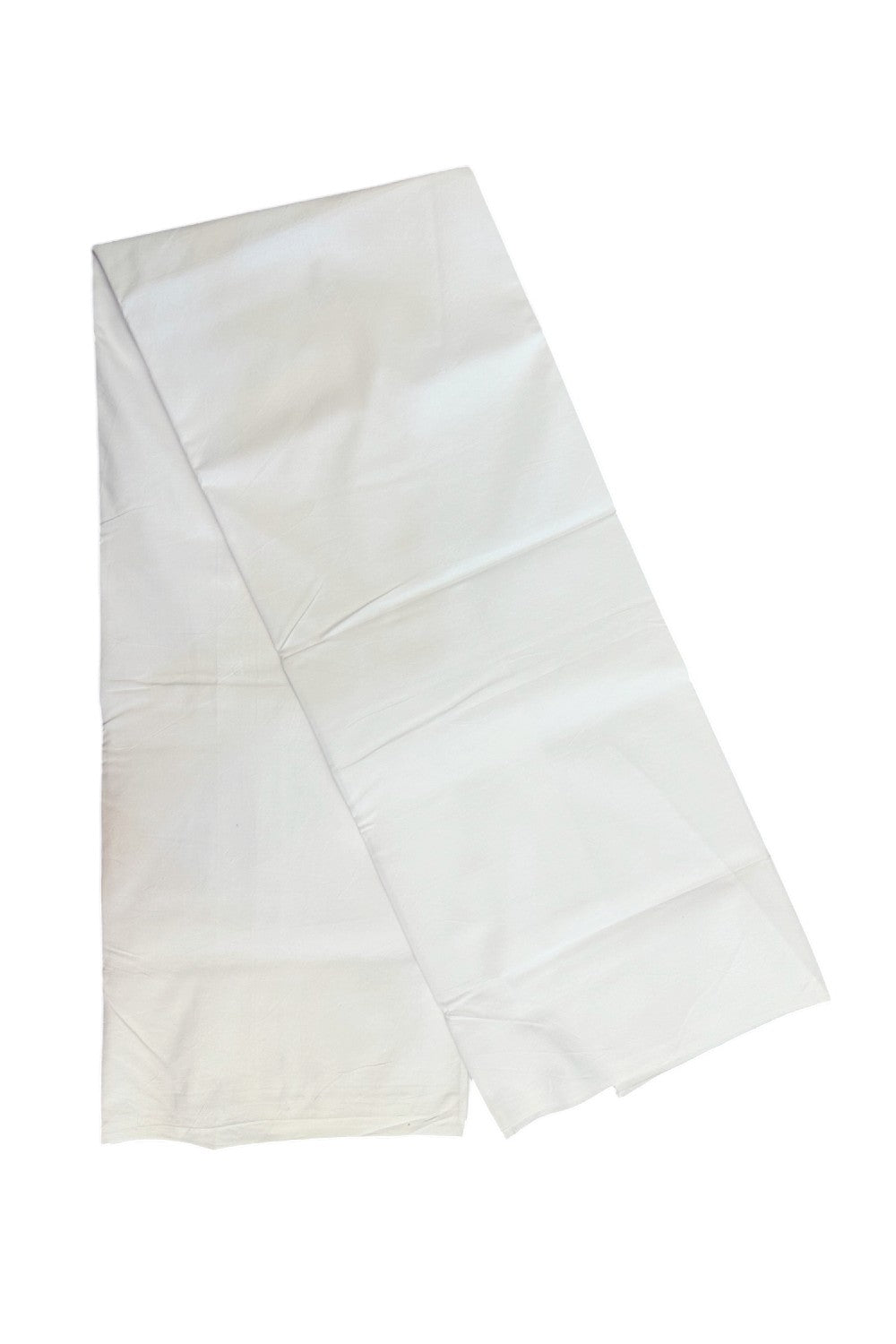 28% OFFER! PARMAS DHOTI KaithariKada Balaramapuram 100% Cotton Single PURE WHITE Mundu/Dhoti - Above 2 mtr -100x100 (2 meter / 4 muzham)- 12KK5140ASH
