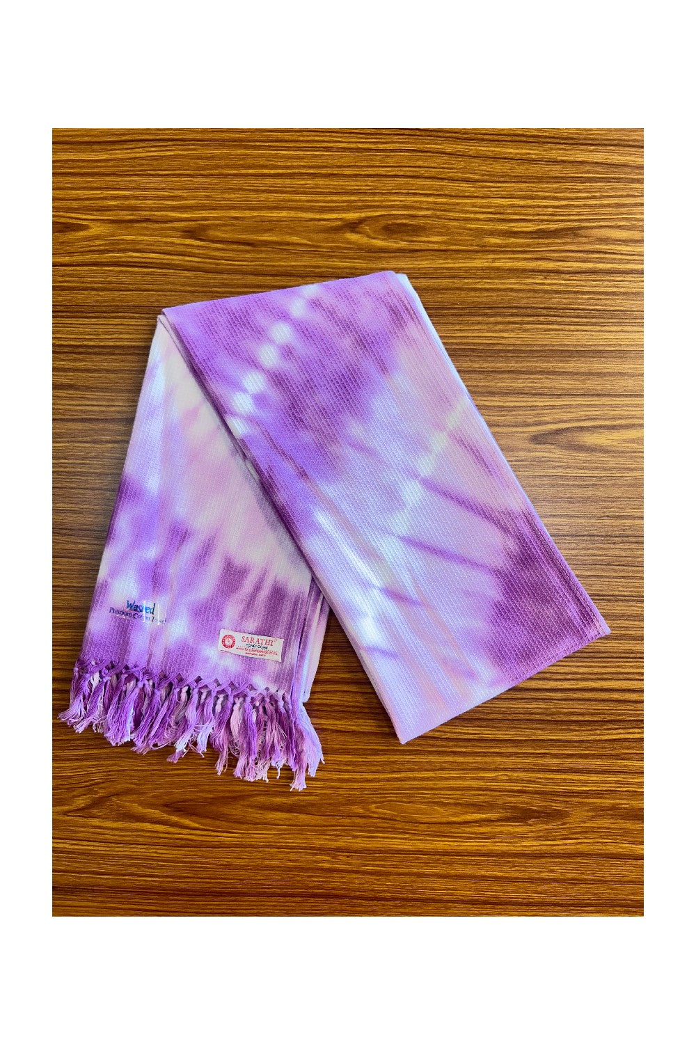 16% Discount! Kaitharikada - Pure Cotton Honey Comb Pattern - 30 x 60 inch - 10KK126SAR