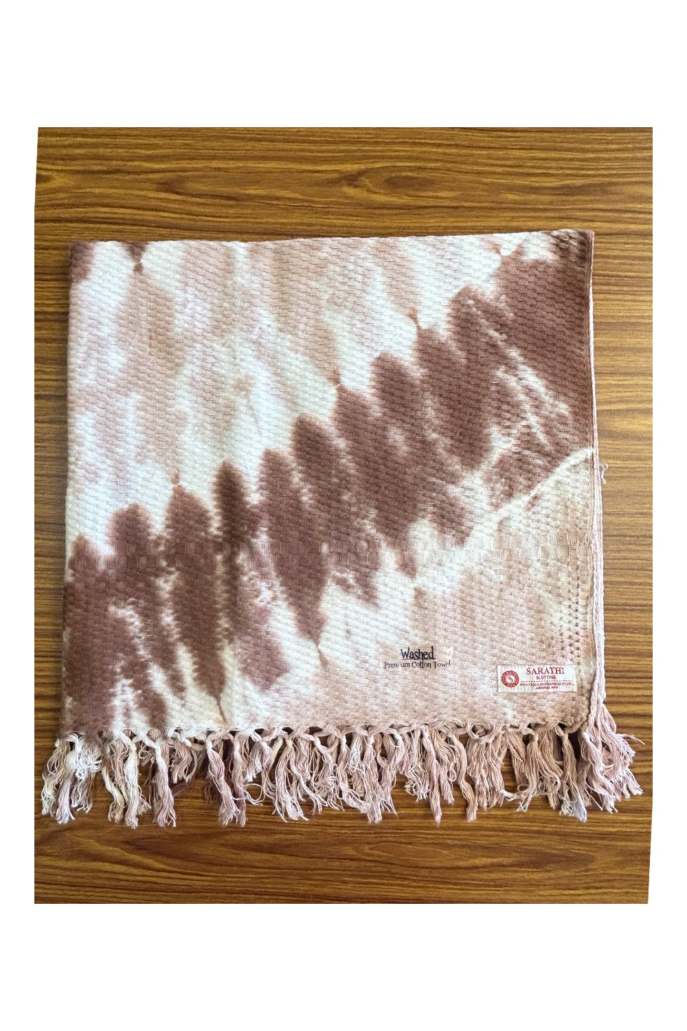 16% Discount! Kaitharikada - Pure Cotton Blotting Pattern - 30 x 60 inch - 14KK124SAR