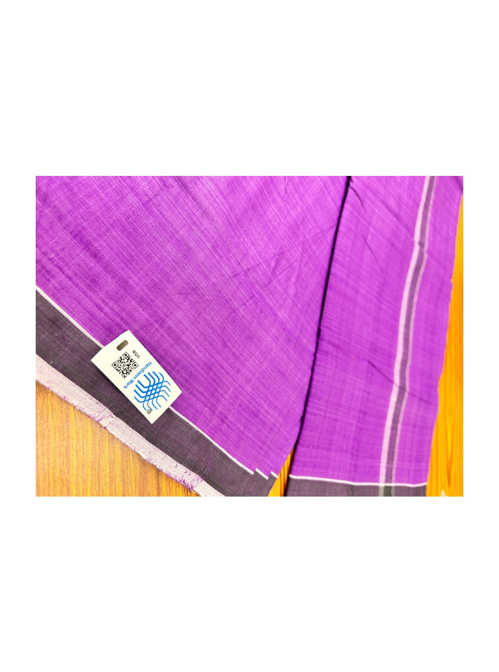 10% Discount ! KaithariKada Kalamachal 100% Pure Cotton - Handloom Single Mundu/Dhoti - Light Violet  Colour Body & Black 3.cm Kara- 161123Kaily022.Handloom Government Sealed.