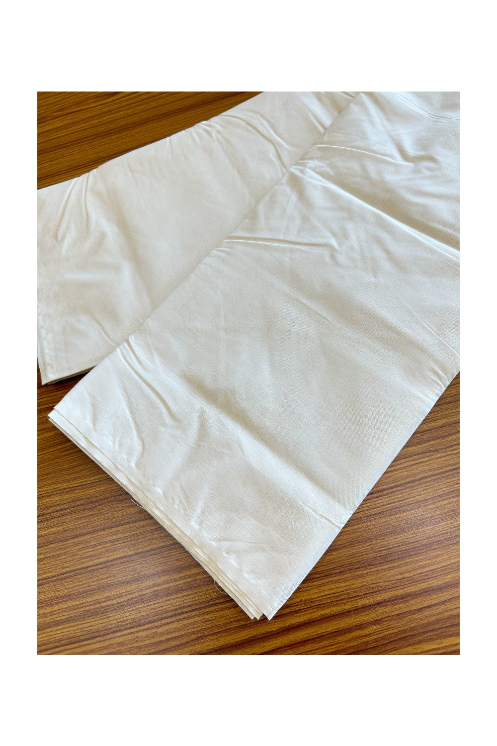 22% OFFER! PARMAS DHOTI (No Border) KaithariKada Balaramapuram 100% Cotton Double Off white - (Unbleached) - Mundu/Dhoti-100x100 - without kara - 16KK5120ASH