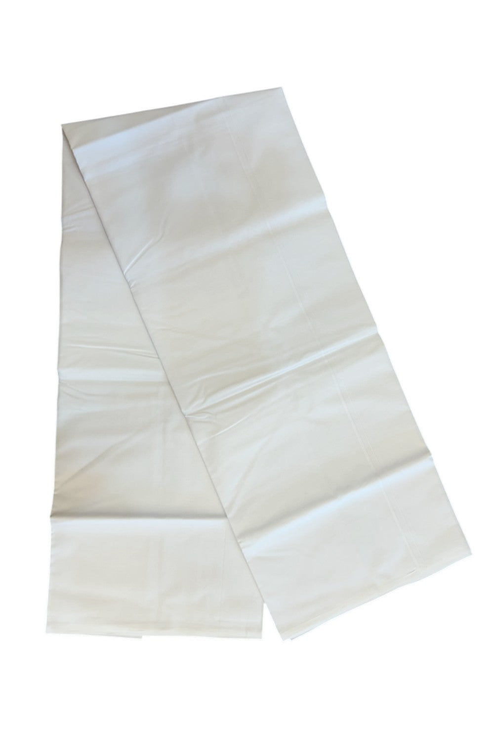 KaithariKada Balaramapuram 100% Cotton PURE WHITE Single Mundu/Dhoti-100x110 - 0.3cm White Kara (2 meter / 4 muzham) - 2KK5242 MC