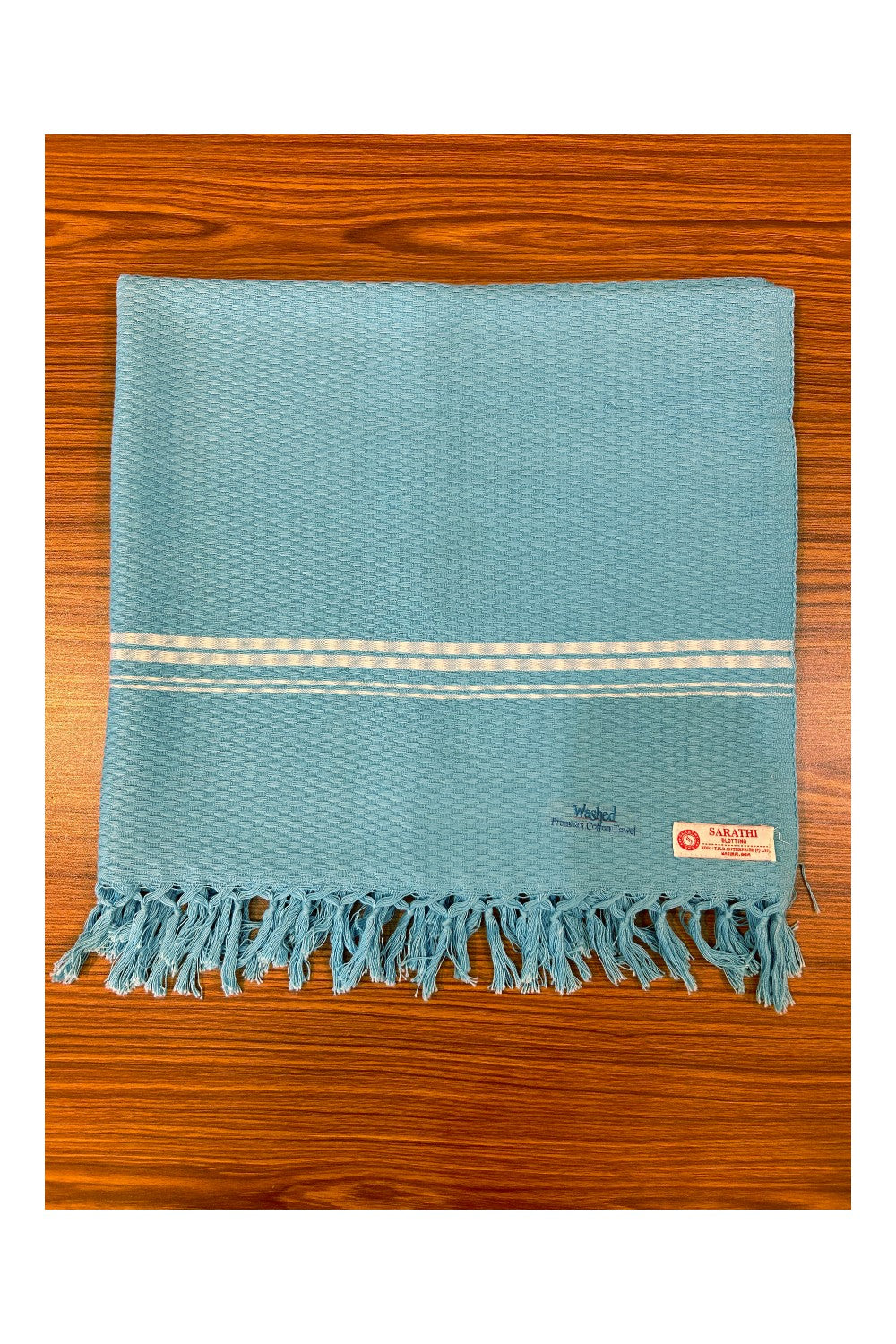 16% Discount! Kaitharikada - Pure Cotton Blotting Pattern - 30 x 60 Inch - 2KK124SAR