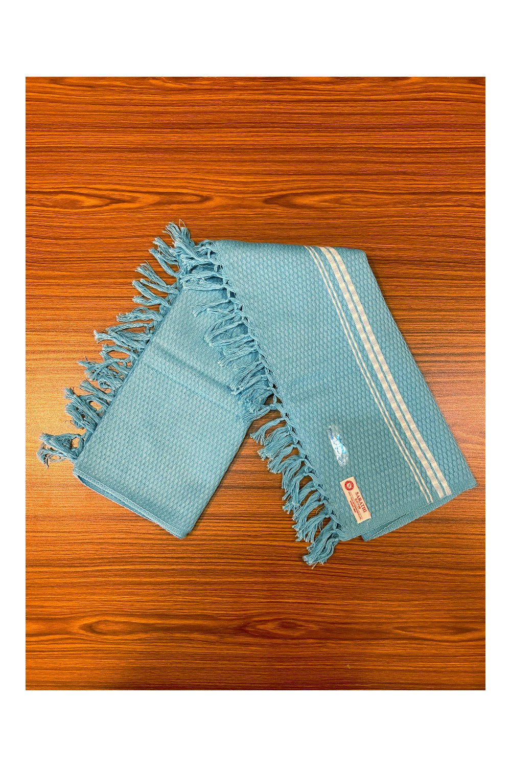 16% Discount! Kaitharikada - Pure Cotton Blotting Pattern - 30 x 60 Inch - 2KK124SAR