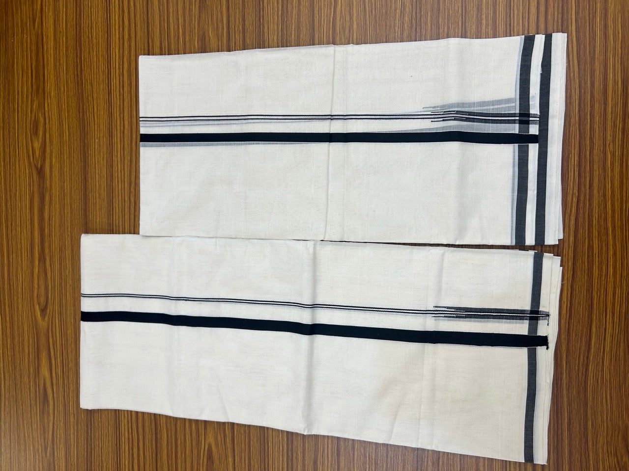 Womens Single Set Mund for 30% Discount!!! KaithariKada Handloom Unakkupaav Balaramapuram - 100% Cotton Puliyilakkara Chutty - Black kara - 2 KK7155 RAM