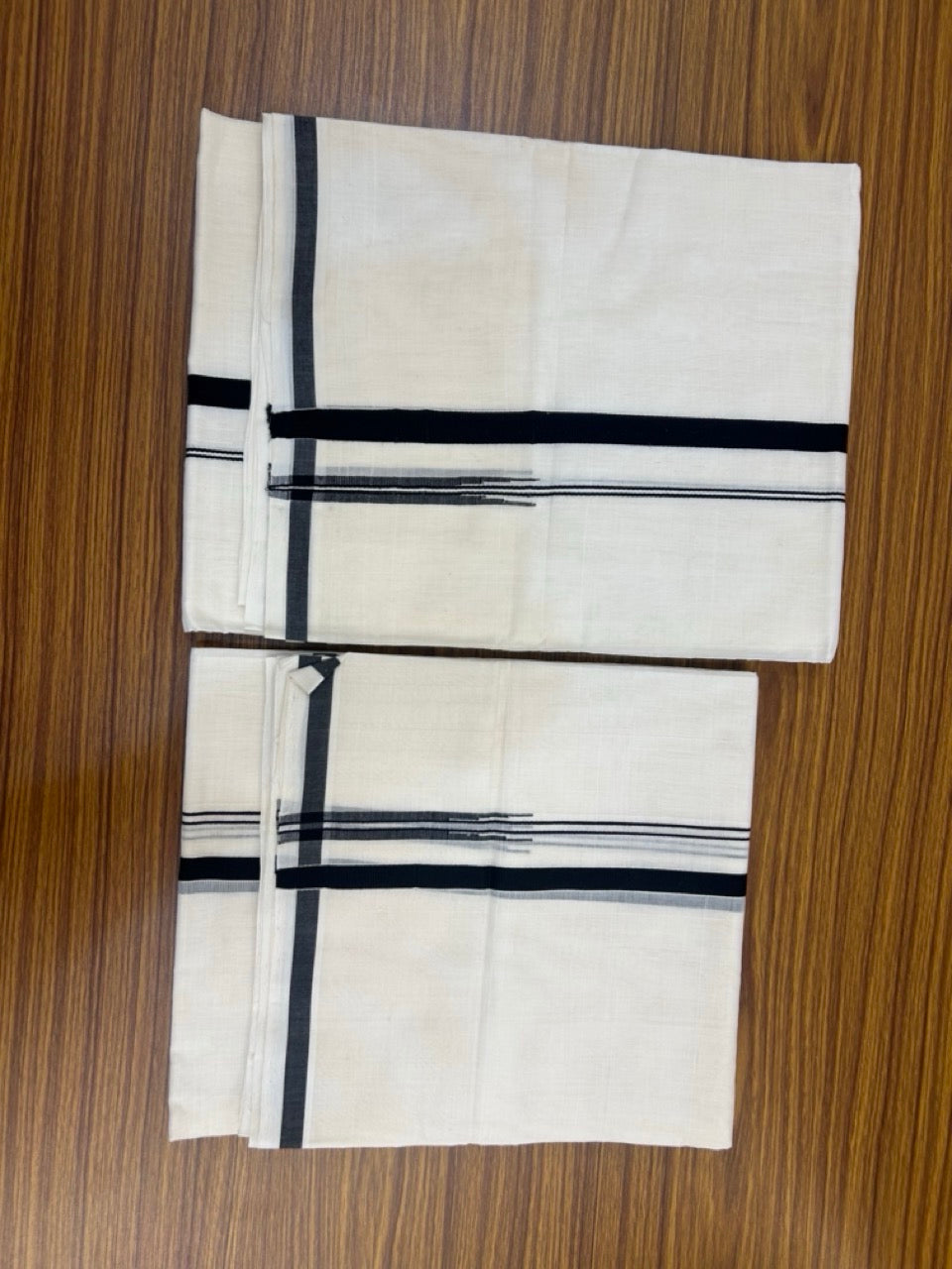 Womens Single Set Mund for 30% Discount!!! KaithariKada Handloom Unakkupaav Balaramapuram - 100% Cotton Puliyilakkara Chutty - Black kara - 2 KK7155 RAM