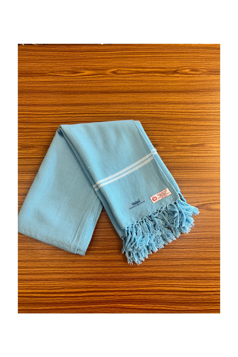 16% Discount! Kaitharikada - Pure Cotton Honey Comb Pattern - 30 x 60 inch - 3KK126SAR