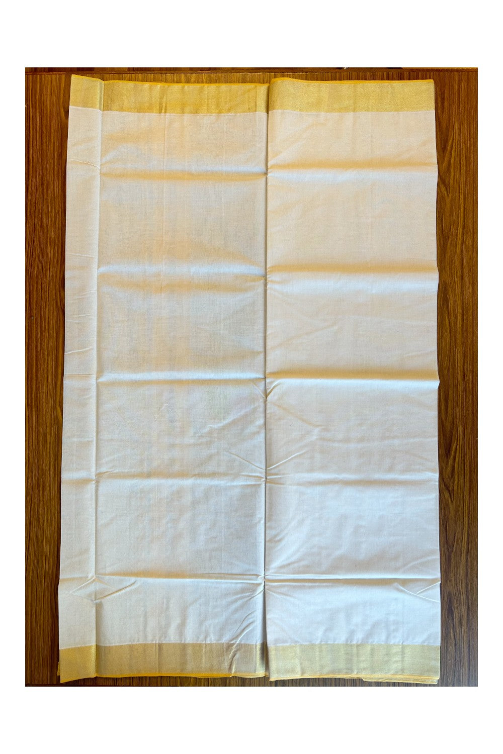 25% Discount KaithariKada HANDLOOM MILPAAV Balaramapuram Kerala Saree for Women- 100% PURE COTTON -4 inch GOLD KASAVU KARA - 30KK303VIN