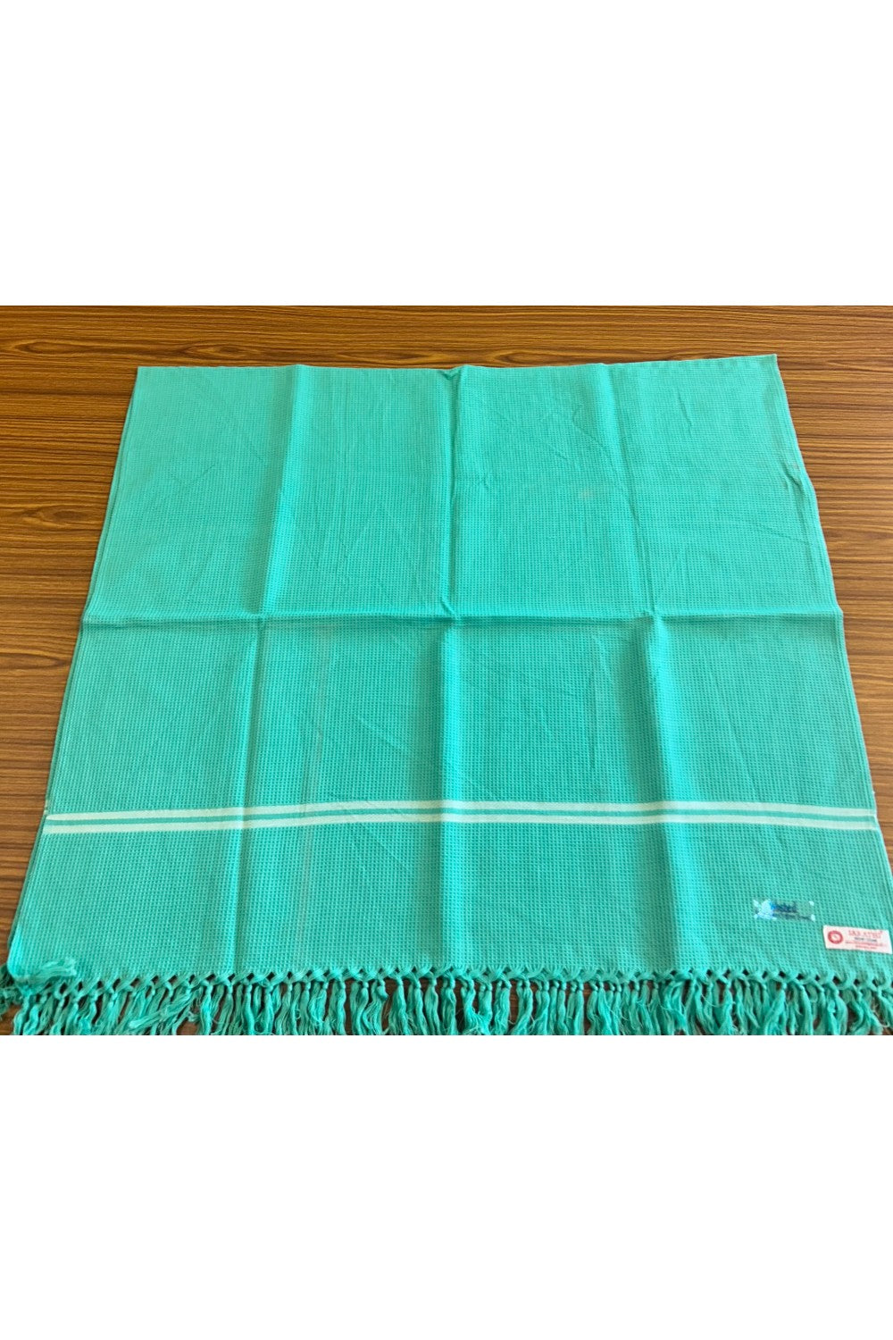 16% Discount! Kaitharikada - Pure Cotton Honey Comb Pattern - 30 x 60 inch- 4KK126SAR