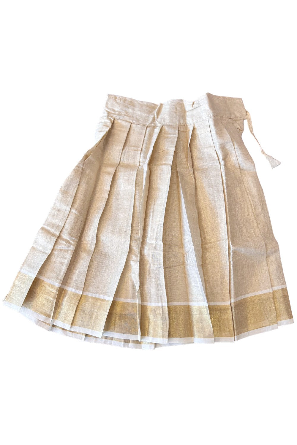 Midukki-Traditional South Indian Kids Pattu Pavada- Sky Blue brocade top tissue skirt - Age 4 - KK4MID004