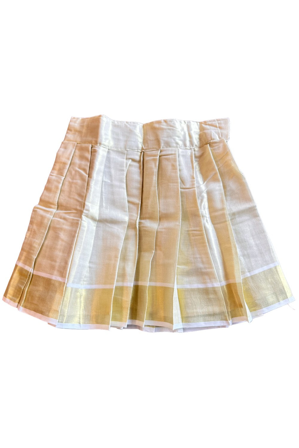 Midukki-Traditional South Indian Kids Pattu Pavada- Navy blue brocade top tissue skirt- Age 3 - KK3MID0045