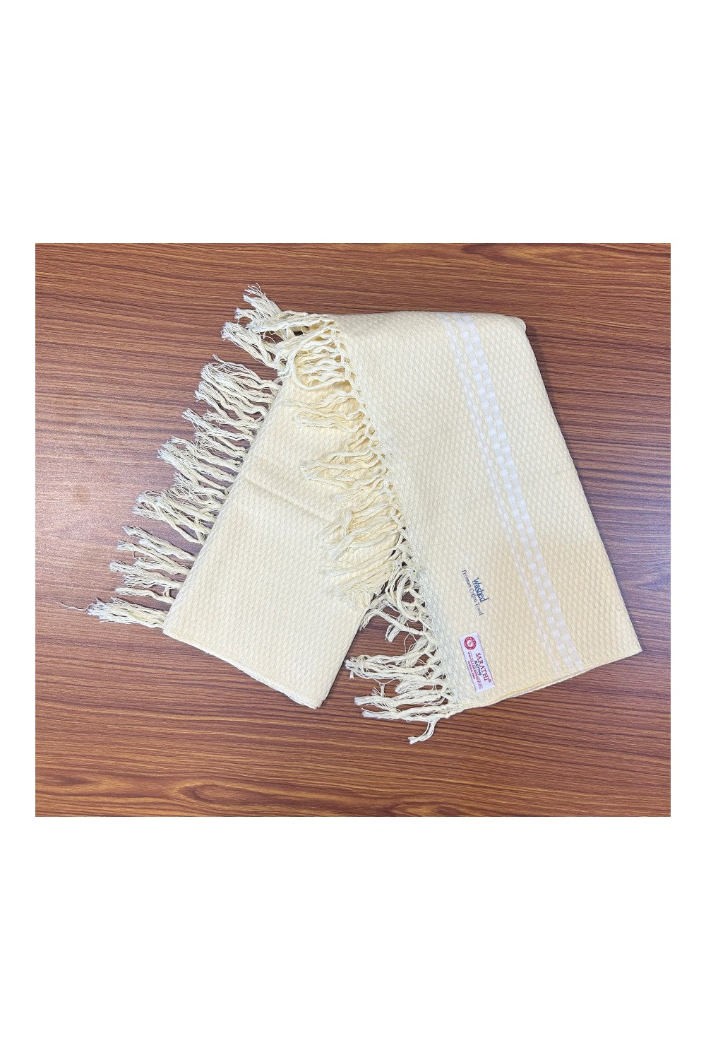 16% Discount! Kaitharikada - Pure Cotton Blotting Pattern - 30 x 60 inch - 5KK124SAR