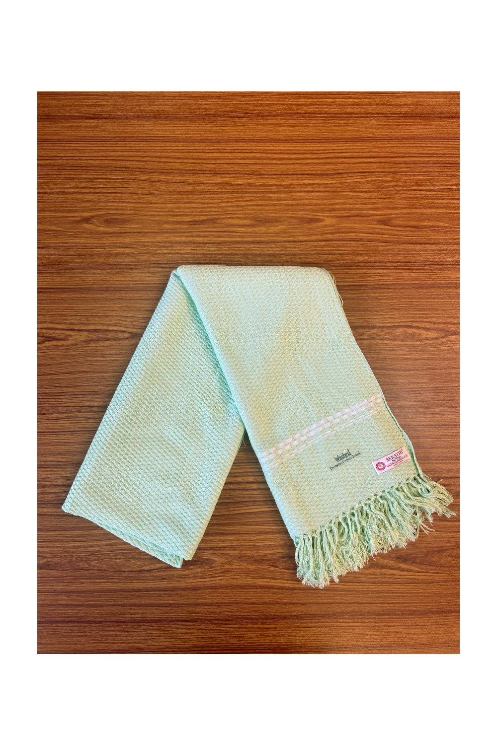16% Discount! Kaitharikada - Pure Cotton Blotting Pattern - 30 x 72 Inch - 6KK122SAR