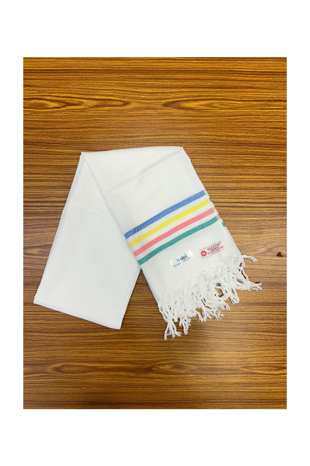 16% Discount! Kaitharikada - Pure Cotton NICE MATTY FOUR COLOUR Pattern - 30 x 60 Inch - 6KK131SAR