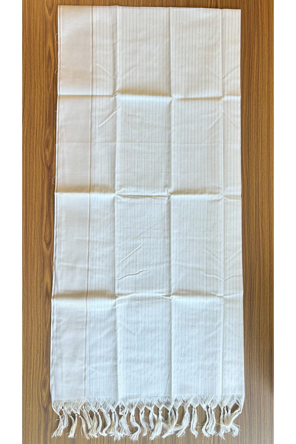 20% Discount ! Kaitharikada Traditional Kerala Style - Churidar Suit Material - Pure Cotton With Green Peacock Feather Design - 8KK505VIN