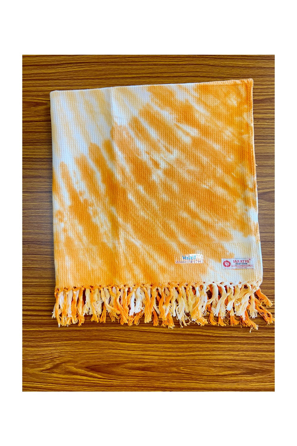 16% Discount! Kaitharikada - Pure Cotton Honey Comb Pattern - 30 x 60 inch - 9KK126SAR