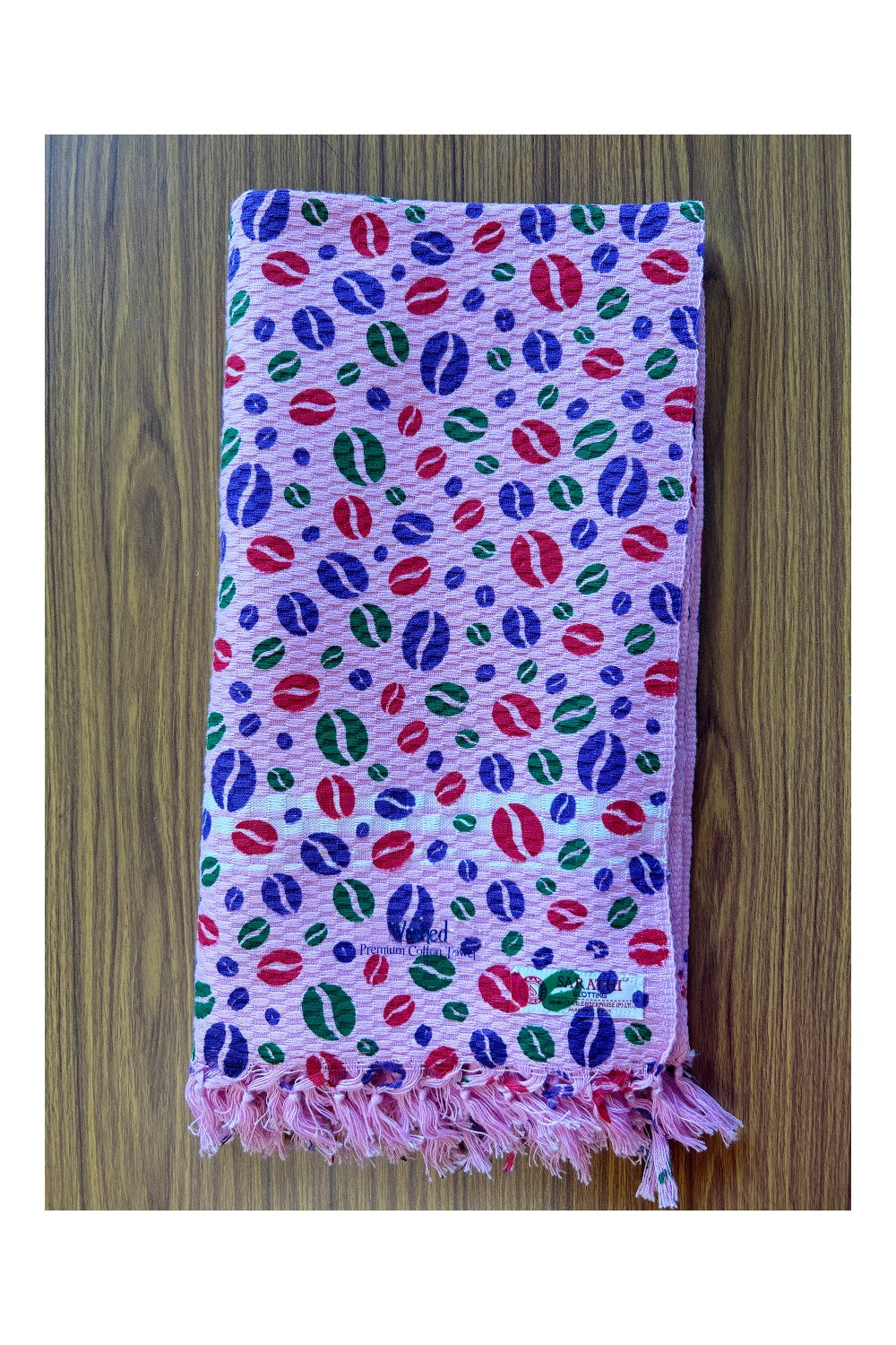 16% Discount! Kaitharikada - Pure Cotton Blotting Pattern - 30 x 60 inch - 9KK124SAR
