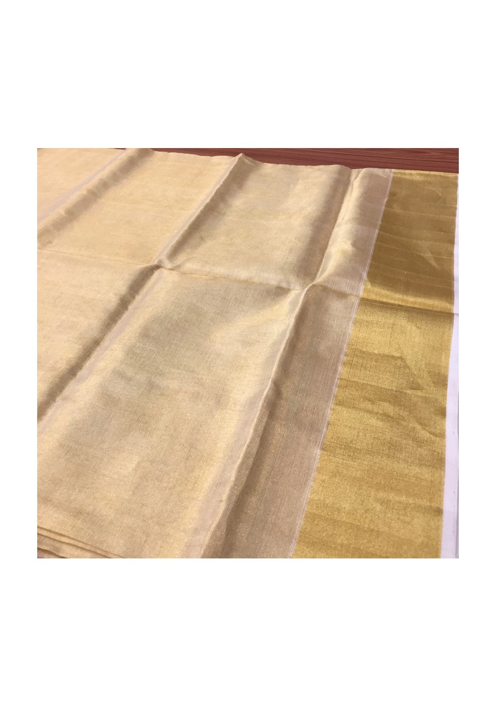 KaithariKada HANDLOOM MILPAAV Balaramapuram Kerala Saree for Women- 100% PURE KASAVU - 24 Inch Gold Kasavu DESIGN WITH KUNJALAM Kara-11.