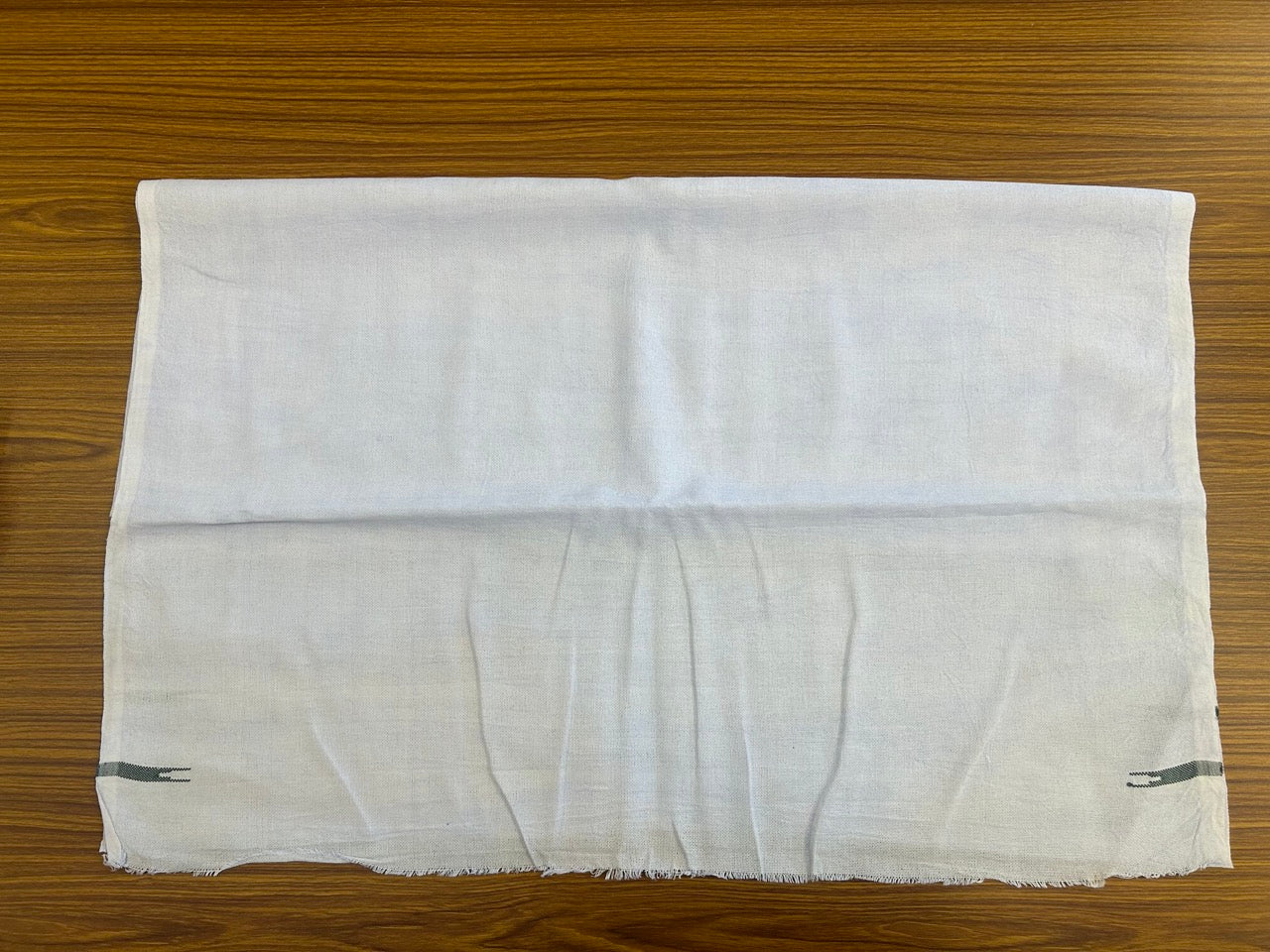 Kaitharikada - HANDLOOM Pure Cotton Kerala Towel - Thorthu - White Body & Dark Green Chutty Kara- 6KK5197ELA