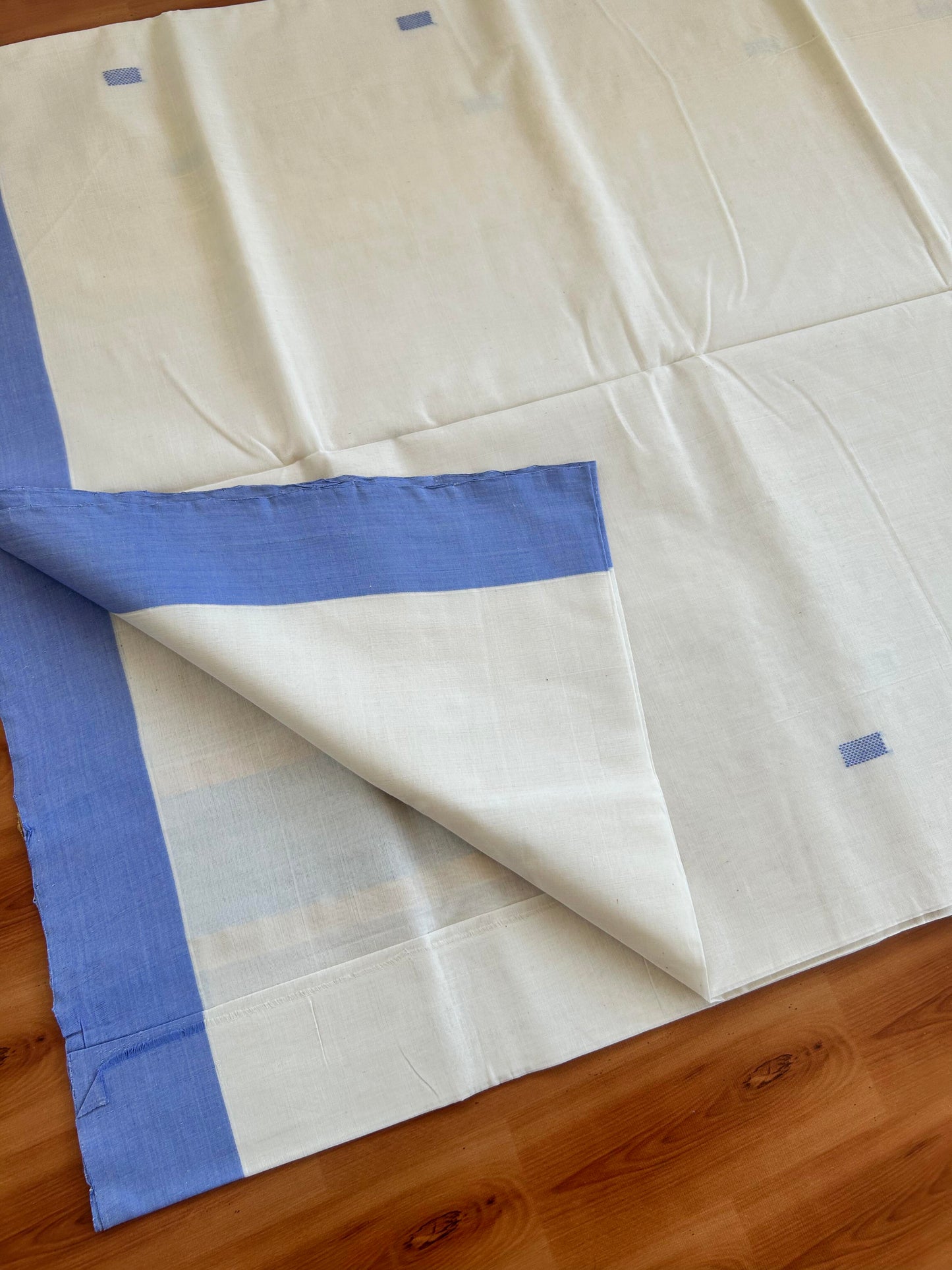 25% Discount KaithariKada Handloom Unakkupaav Balaramapuram Kerala Saree for Women - 100% Pure Cotton - 4 inch Gold Kasav & Lavender Striped Kara - 8 KK7001 ABH