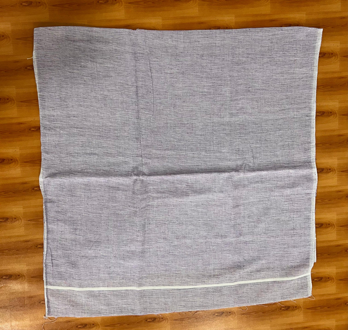 Kaitharikada - Handloom Pure Cotton Kerala Towel - Thorthu - (20x20s) - Light Purple White Body & White Kara - 5 KK10001 KAL