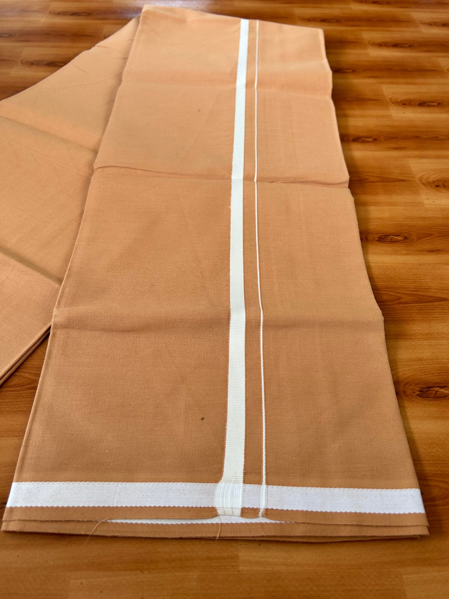 Single Kaily / Lungi- Kaitharikada - Pure Cotton - (40s) - 1 cm White Kara with Kavi colour body (2 meter / 4 muzham) - 1 KK8063 GAN