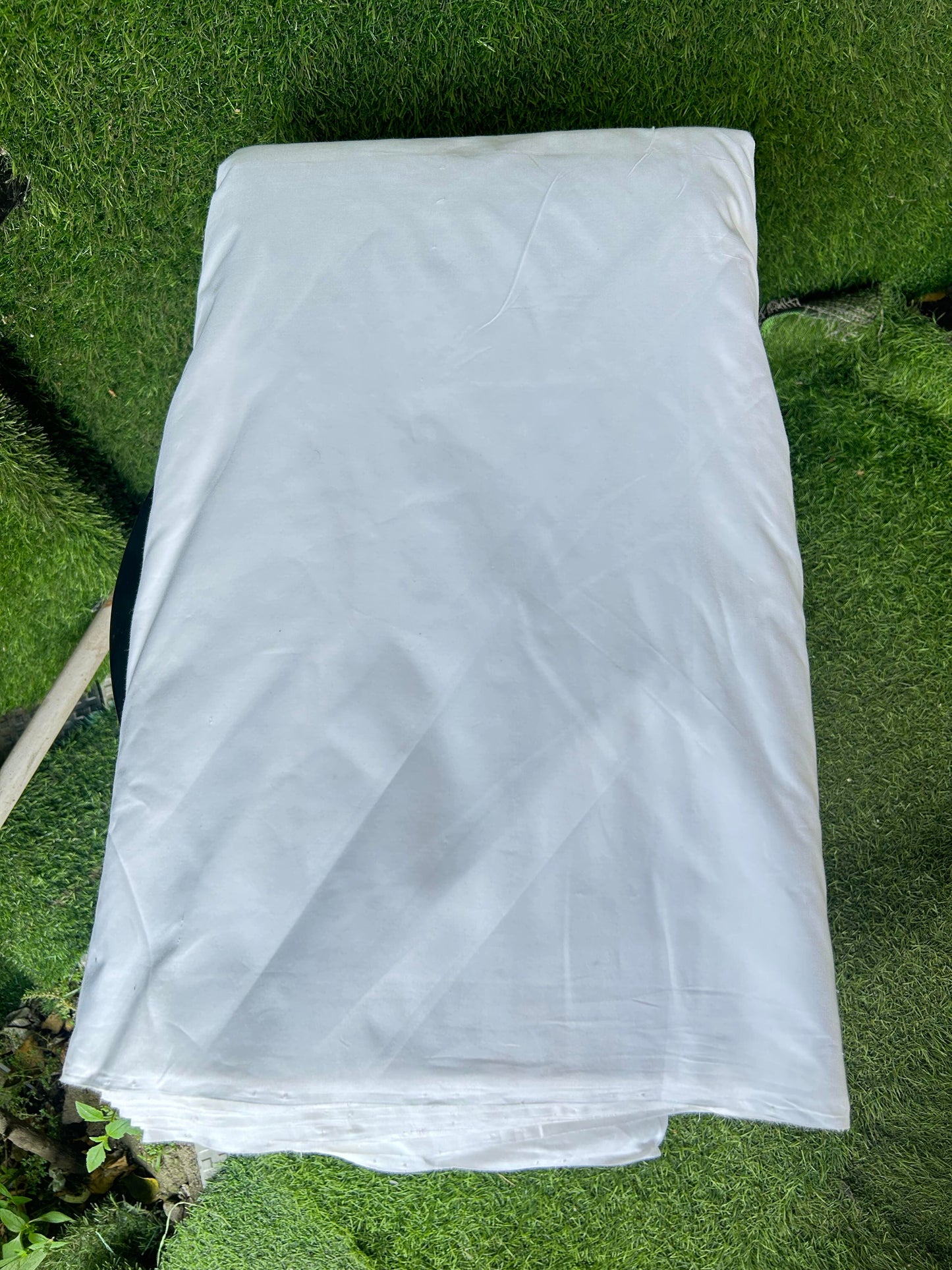 Handloom Khadi Pure Cotton Original Kerala Cotton Material - 80s Twisted - Pure white Shirt Material 2.5x1.24(m) (₹ 699 per meter) - 1 KK7012 KAL