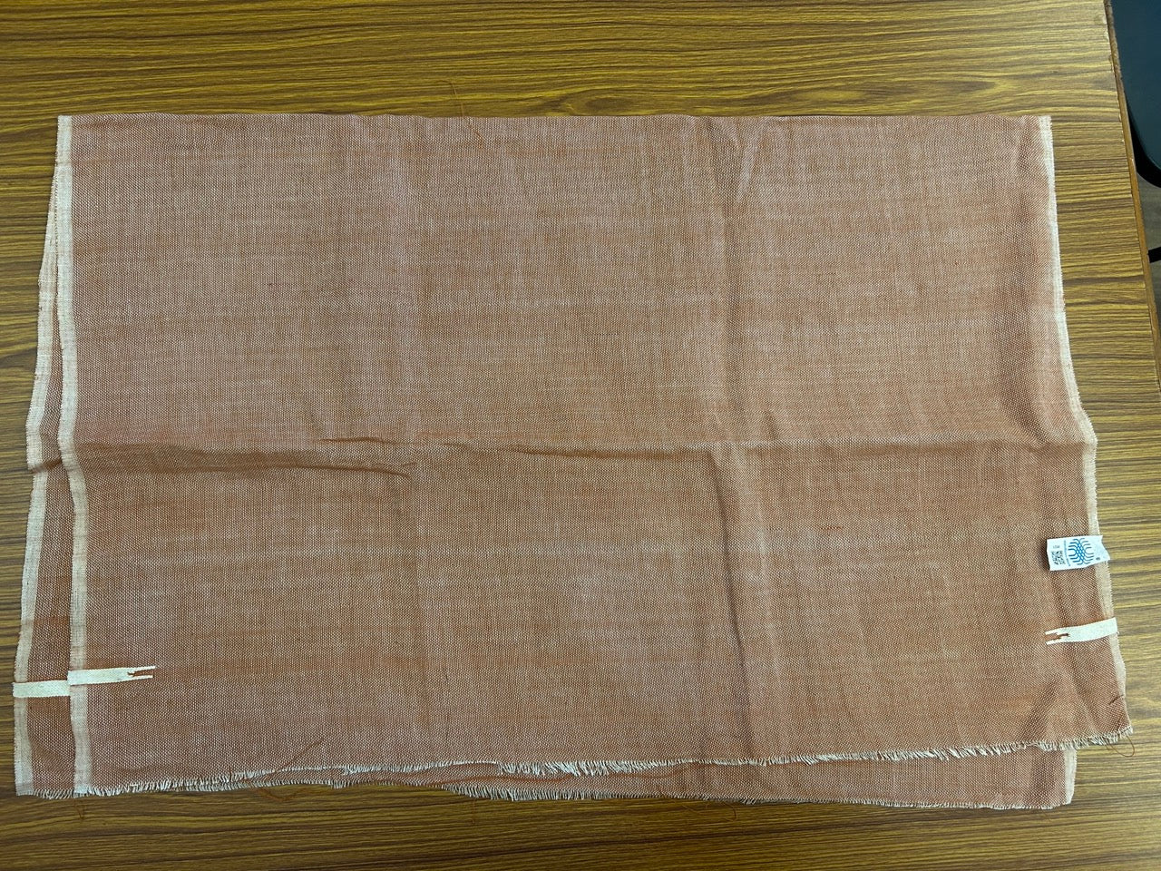 Kaitharikada - Handloom Pure Cotton Kerala Towel - Thorthu - Dark Orange Body & Chutty Kara - 6 KK5198 ELA