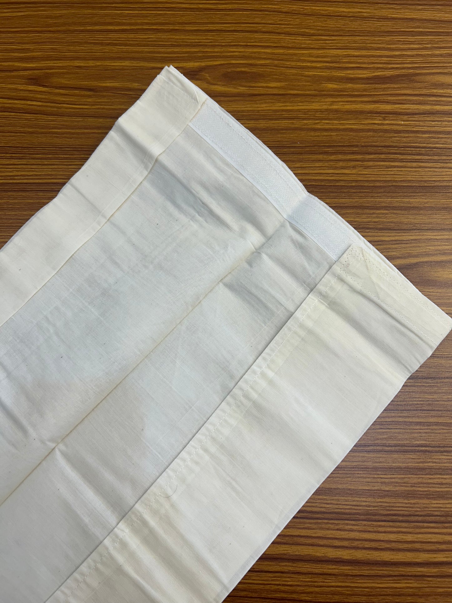 10% DISCOUNT !!! Kaitharikada -Traditional South Indian Kids 100% Pure Cotton Off white VELCRO Mundu Age 4 - 12KK515PMC