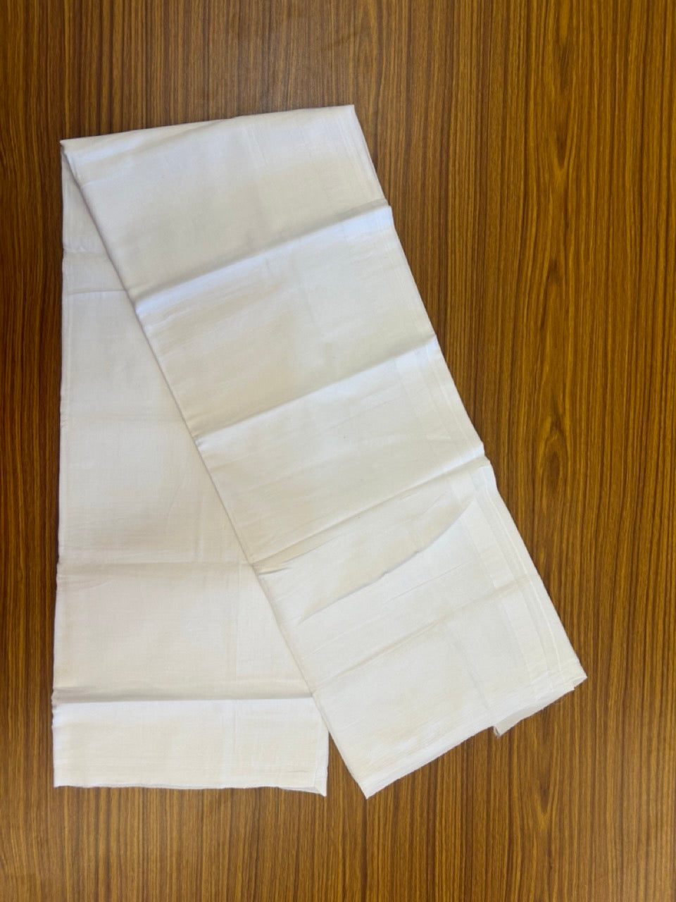 10% Discount!! KaithariKada Balaramapuram 100% Pure Cotton Double pure white - Mundu/Dhoti - 72X72 - 0.75 inch White Kara 3.60 mtr (8 Muzham) - 16 KK5298 SKM