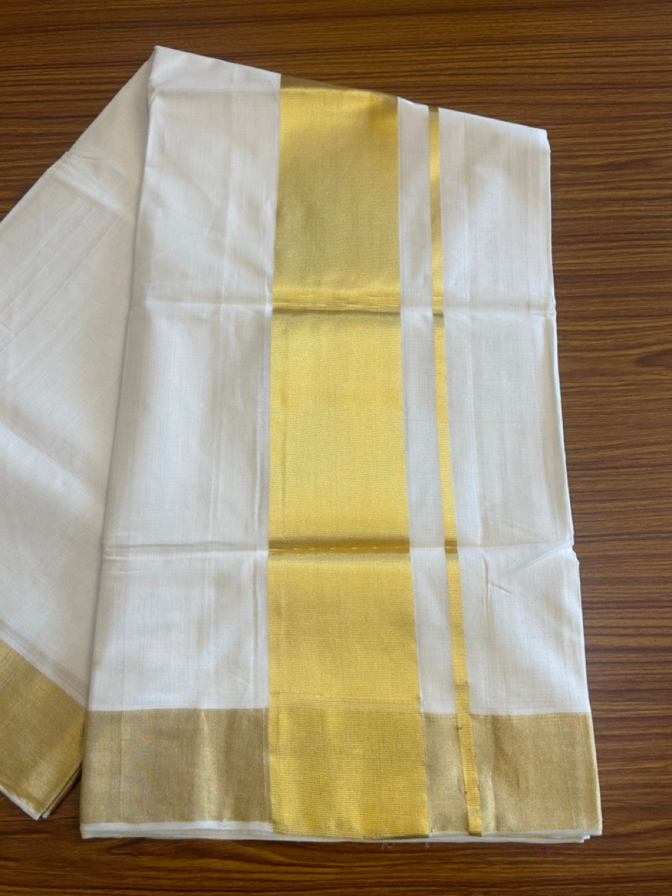 15% Discount KaithariKada HANDLOOM UNAKKUPAAV Balaramapuram Kerala Saree for Women- 100% PURE Cotton- 5.5 inch KASAVU KARA - 3KK1009KK