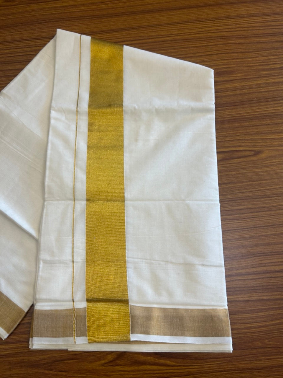 Kaitharikada Kerala Saree - Cotton Saree - 3.75 inch Pallu - Kasavu Kara - 5KK1009KK