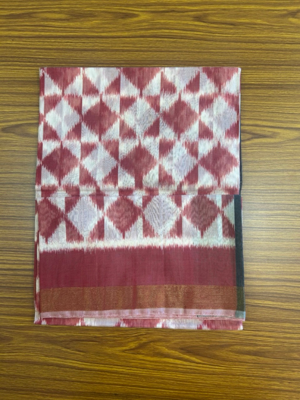 10% Discount!! Kaitharikada Traditional Kerala Style - Cotton Silk Churidar Suit Material - Multi colour Pochampally design - 2KK4002KHA