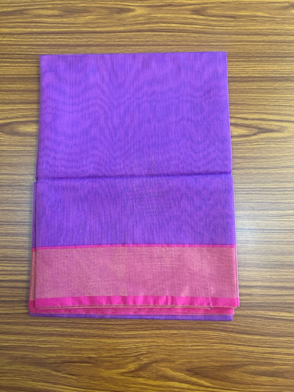 10% Discount!! Kaitharikada Traditional Kerala Style - COTTON SILK Churidar Suit Material - Royal Blue ,Purple & Pink kasav Design - 6KK4003KHA