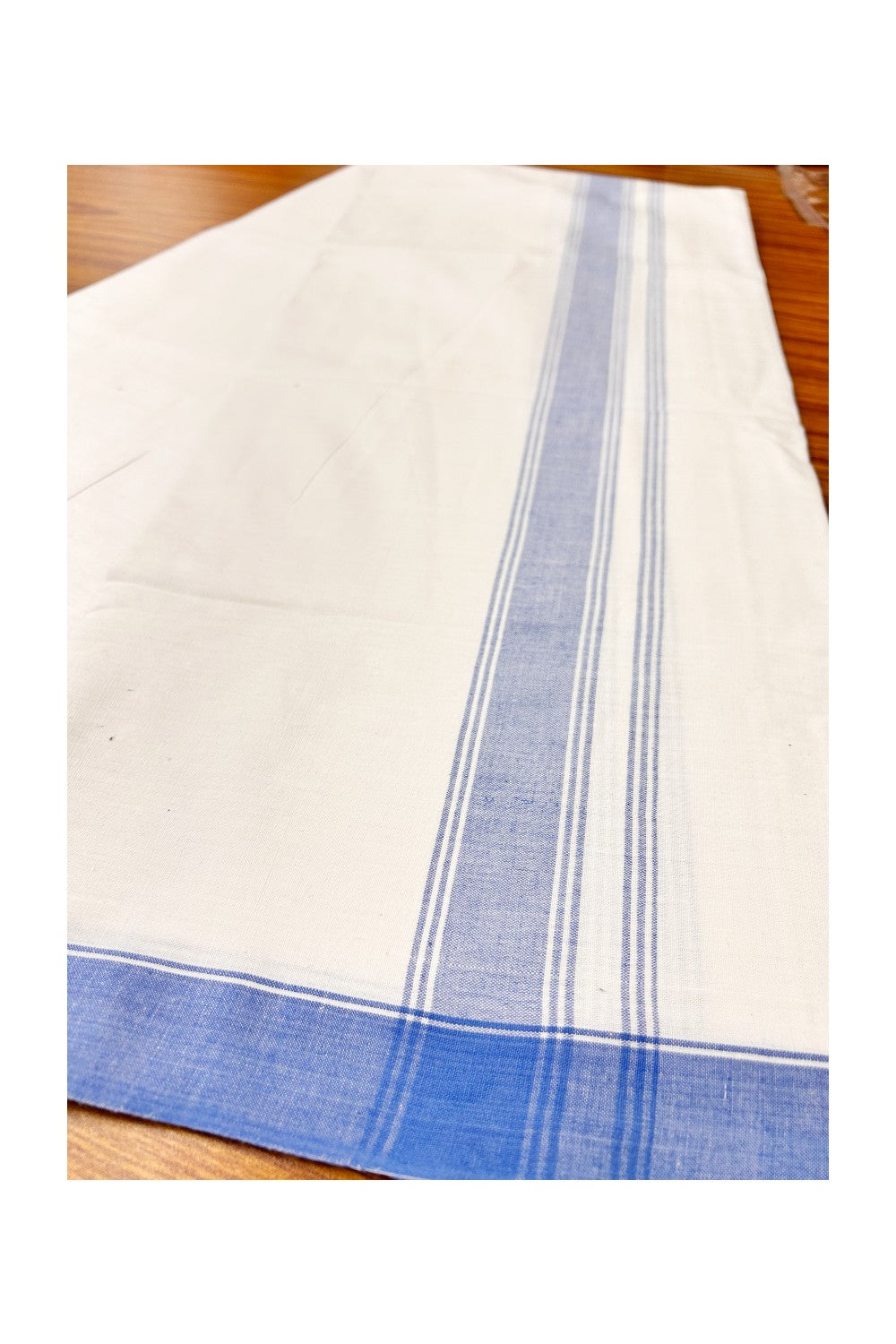 Ultimate HANDLOOM-Kaitharikada Kalamachal-Government Sealed & HALLMARKED-100% PURE COTTON! Pure WHITE SINGLE Mundu / Dhoti (2 meter / 4 muzham).