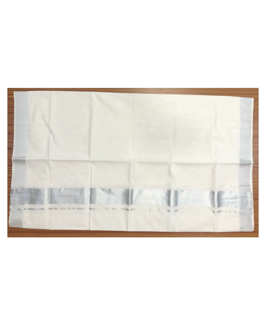 20% Discount KaithariKada HANDLOOM UNAKKUPAAV Balaramapuram Kerala Saree for Women - 100% PURE Cotton - 4 inchSilver Kasavu Kara - 14 .