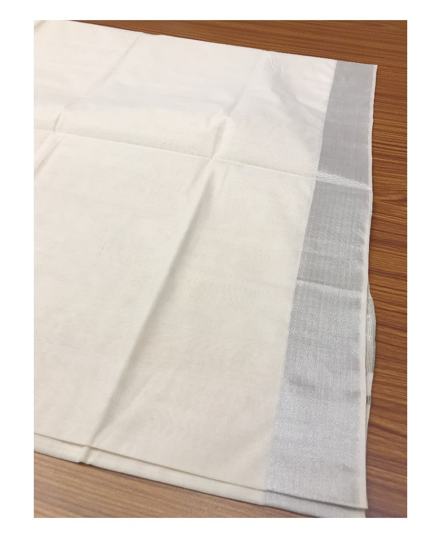 20% Discount KaithariKada HANDLOOM UNAKKUPAAV Balaramapuram Kerala Saree for Women - 100% PURE Cotton - 4 inchSilver Kasavu Kara - 14 .
