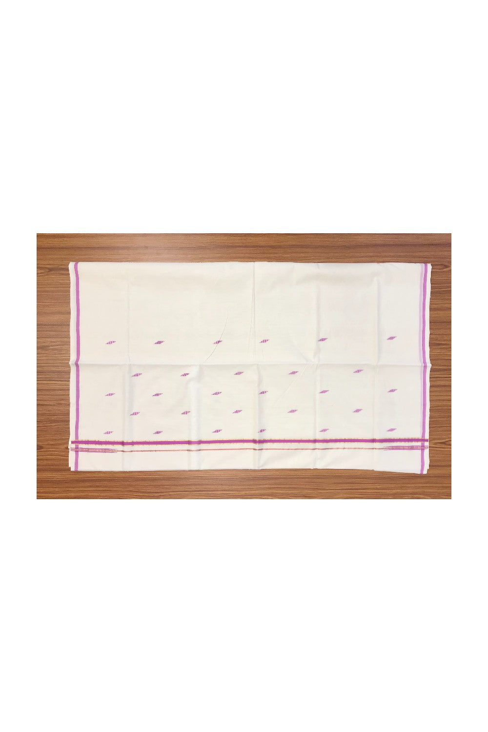 20% Discount KaithariKada HANDLOOM UNAKKUPAAV Balaramapuram Kerala Saree for Women - 100% PURE Cotton -1.75 Inch Gold Kasavu & Magentha Puliyilakkara Chutty Kara with Design - 20.