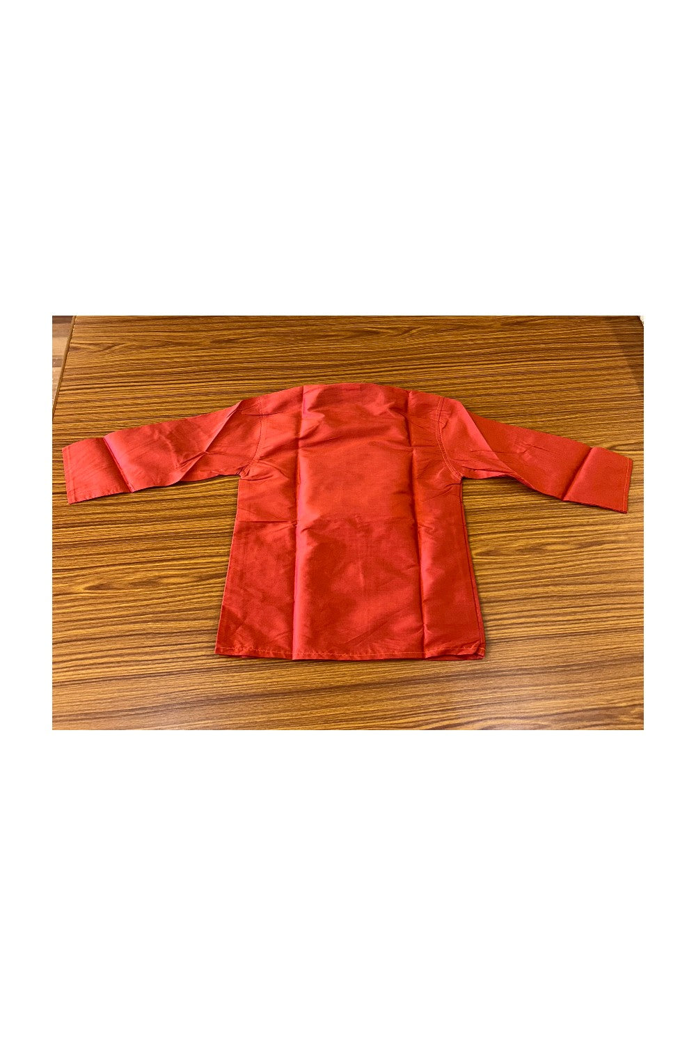 10% DISCOUNT !!! Yuvaraj -Traditional South Indian Kids Silk kurta & Mund - Brick red kurta Off white Kasavu Mund Age 6- 1KK112YUV6