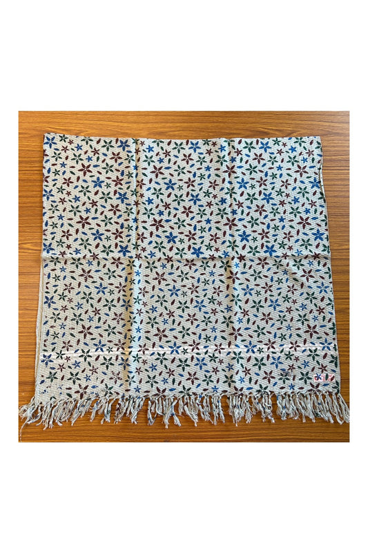 16% Discount! Kaitharikada - Pure Cotton Blotting Pattern - 30 x 60 inch - 10KK124SAR