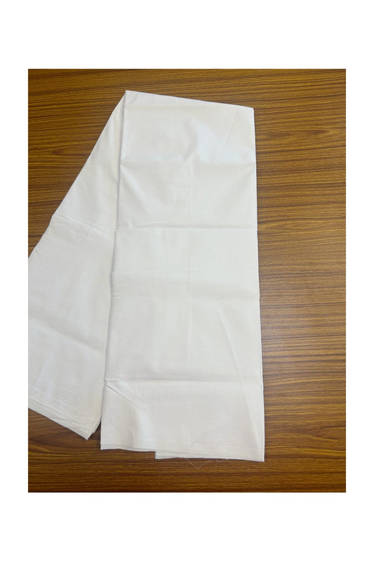 28% OFFER! PARMAS DHOTI KaithariKada Balaramapuram 100% Cotton Single PURE WHITE Mundu/Dhoti - Above 2 mtr -100x100 (2 meter / 4 muzham)- 12KK5140ASH