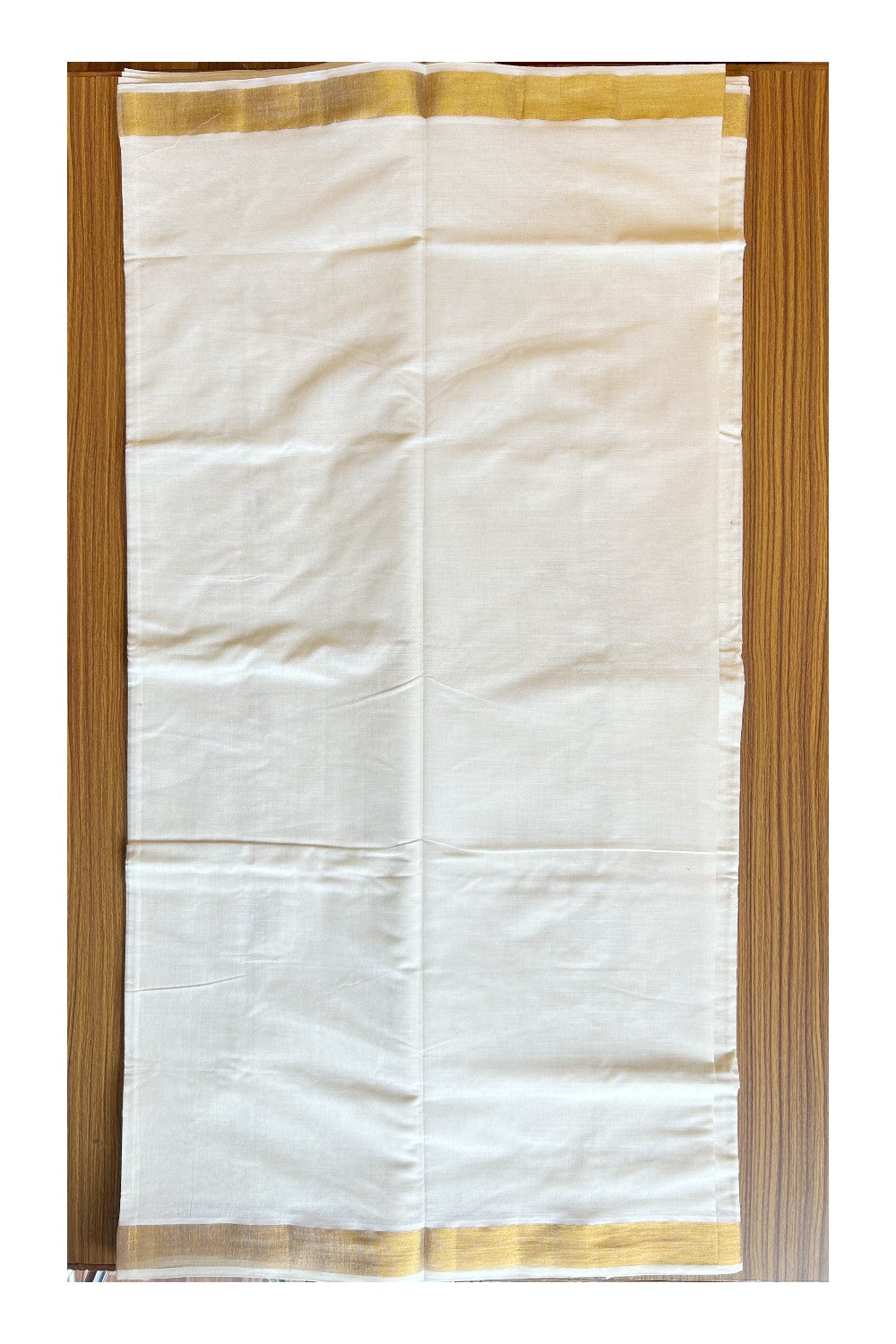 25% Discount! Kaitharikada Kerala Cotton Saree Off white - 12 inch Kasavu Saree with  Designed Pattern putta Design - 10KK1003HAR