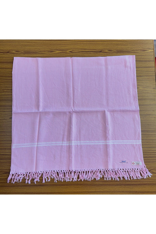 16% Discount! Kaitharikada - Pure Cotton Honey Comb Pattern - 30 x 60 inch - 11KK126SAR
