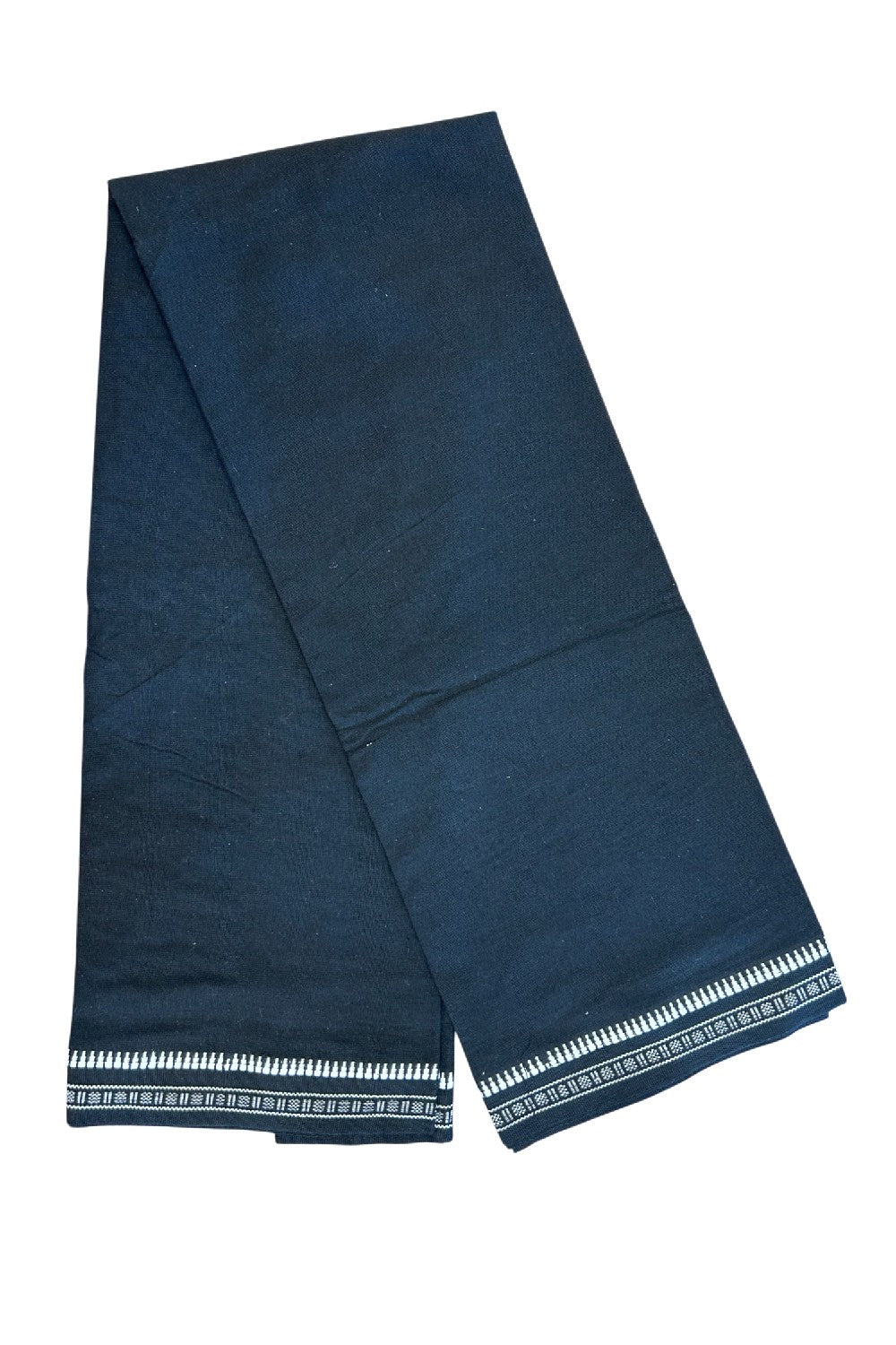 14% Discount!!! Kaitharikada Pure Cotton - Single Kaily / Lungi - Kuppadam Border with Black colour body - 11KK8017AS