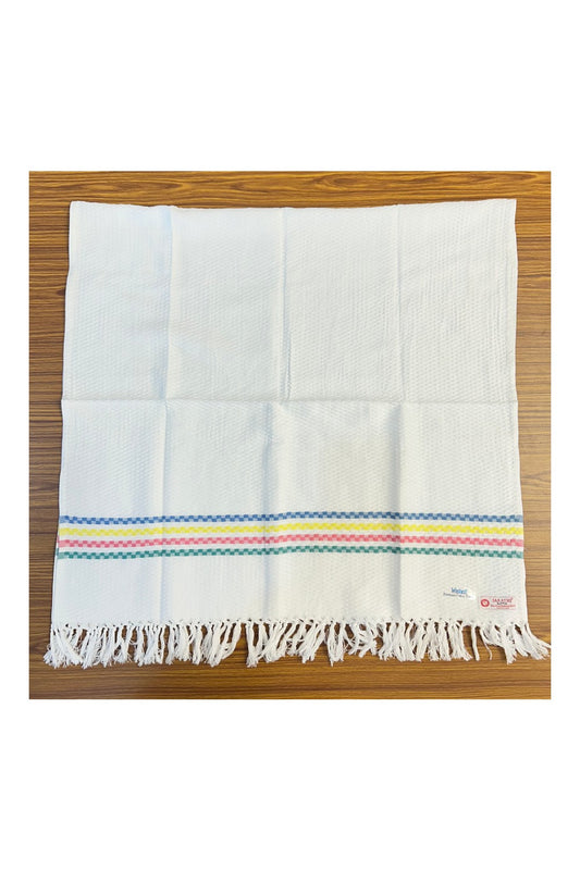 16% Discount! Kaitharikada - Pure Cotton BLOTTING FOUR COLOUR PATTERN - 30 x 60 inch - 16KK124SAR